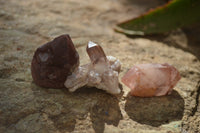 Natural Red Hematoid Quartz Specimens x 24 From Karoi, Zimbabwe - Toprock Gemstones and Minerals 