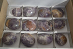 Polished Dream Amethyst Galet / Palm Stones x 12 From Ambatondrazaka, Madagascar - Toprock Gemstones and Minerals 