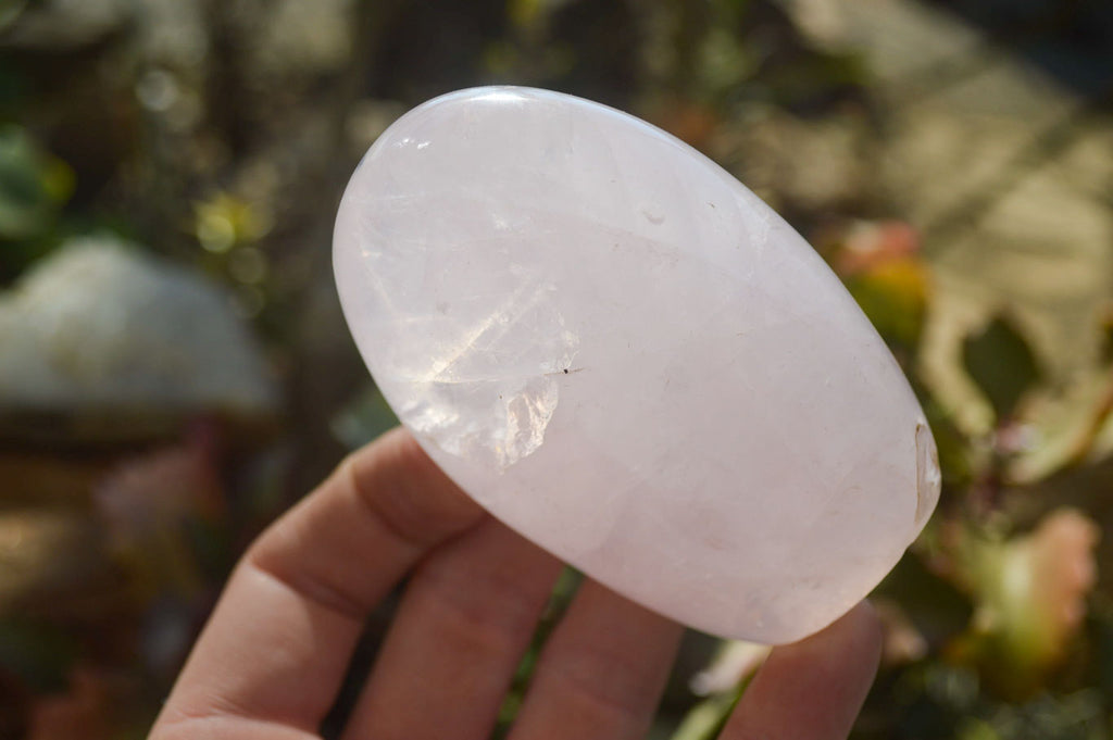 Polished Pink Rose Quartz Standing Free Forms x 6 From Madagascar - Toprock Gemstones and Minerals 