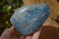 Polished Blue Spotted Spinel Quartz Standing Free Forms x 2 From Madagascar - Toprock Gemstones and Minerals 