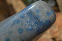 Polished Blue Spotted Spinel Quartz Standing Free Forms x 2 From Madagascar - Toprock Gemstones and Minerals 
