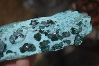 Natural Drusy Chrysocolla & Malachite Dolomite Specimens x 2 From Kakanda, Congo - Toprock Gemstones and Minerals 