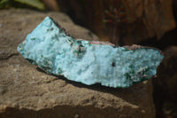Natural Drusy Chrysocolla & Malachite Dolomite Specimens x 2 From Kakanda, Congo - Toprock Gemstones and Minerals 