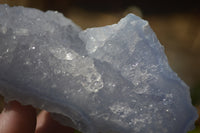 Natural Etched Blue Chalcedony Specimens  x 3 From Malawi - Toprock Gemstones and Minerals 