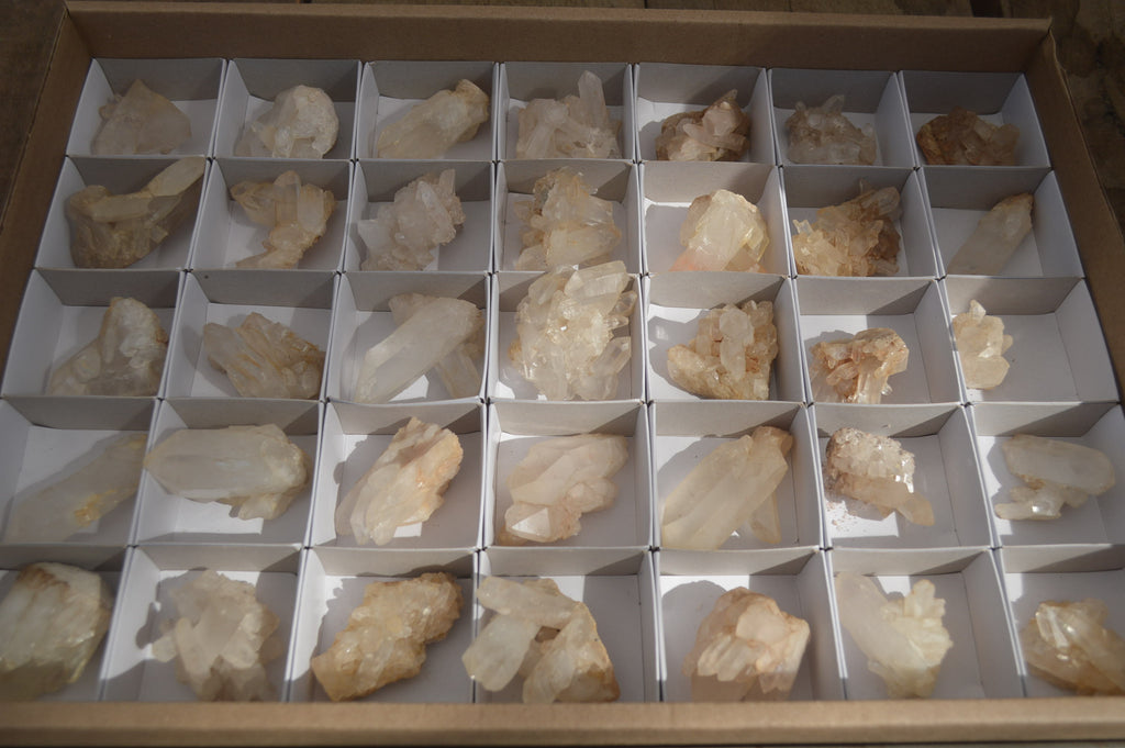 Natural Mini Quartz Clusters  x 35 From Madagascar - Toprock Gemstones and Minerals 