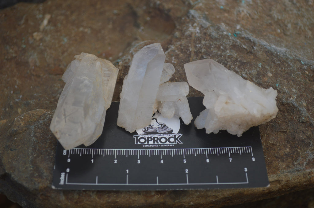 Natural Mini Quartz Clusters  x 35 From Madagascar - Toprock Gemstones and Minerals 