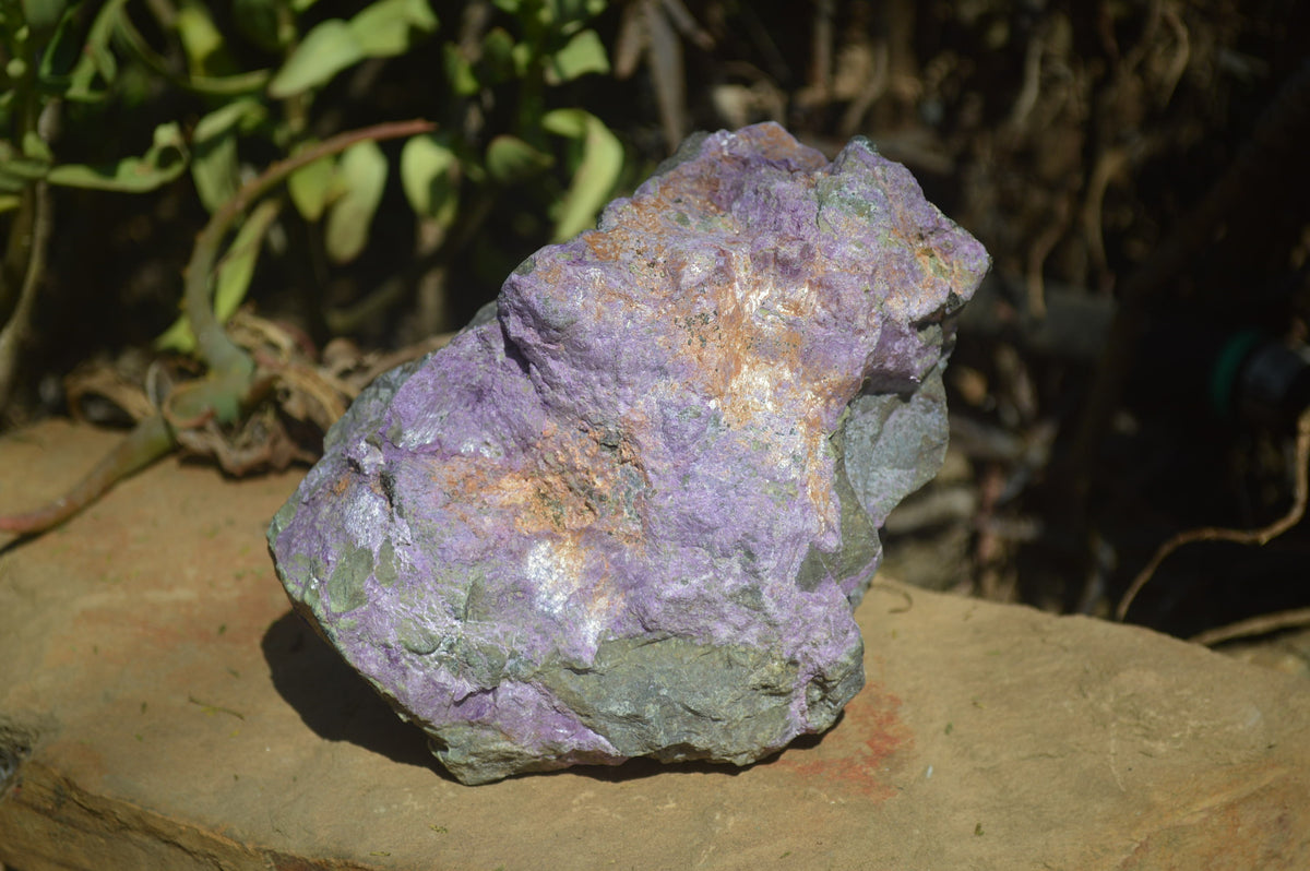 Natural Rough Stichtite & Serpentine Specimens x 2 From Barberton, South Africa - Toprock Gemstones and Minerals 