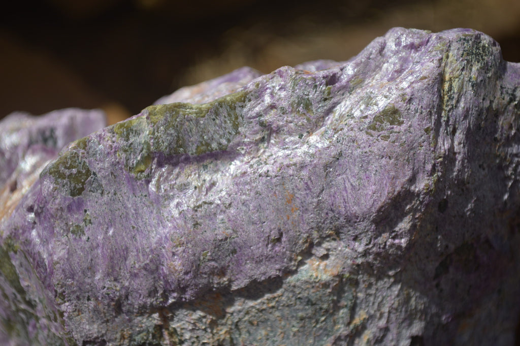 Natural Rough Stichtite & Serpentine Specimens x 2 From Barberton, South Africa - Toprock Gemstones and Minerals 