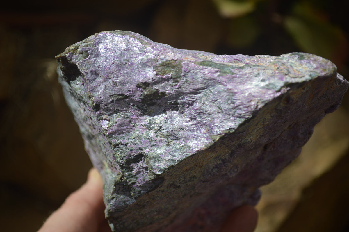 Natural Rough Stichtite & Serpentine Specimens x 2 From Barberton, South Africa - Toprock Gemstones and Minerals 