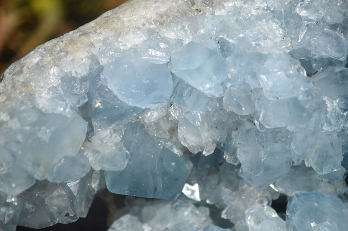 Natural Blue Celestite Geode Specimen  x 1 From Sakoany, Madagascar - Toprock Gemstones and Minerals 