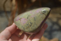 Polished Stichtite & Serpentine Standing Free Forms x 2 From Barberton, South Africa - Toprock Gemstones and Minerals 