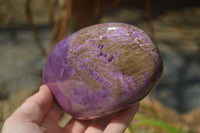 Polished Stichtite & Serpentine Standing Free Forms x 2 From Barberton, South Africa - Toprock Gemstones and Minerals 