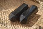 Polished Black Basalt Points  x 6 From Madagascar - Toprock Gemstones and Minerals 
