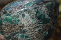 Polished Rare Emerald Mica In Matrix Standing Free Forms x 1 From Mutoko, Zimbabwe - Toprock Gemstones and Minerals 