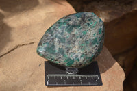 Polished Rare Emerald Mica In Matrix Standing Free Forms x 1 From Mutoko, Zimbabwe - Toprock Gemstones and Minerals 
