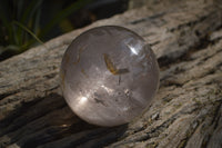 Polished Clear Smokey Quartz Crystal Ball x 1 From Madagascar - Toprock Gemstones and Minerals 