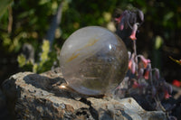 Polished Clear Smokey Quartz Crystal Ball x 1 From Madagascar - Toprock Gemstones and Minerals 