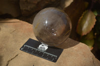 Polished Clear Smokey Quartz Crystal Ball x 1 From Madagascar - Toprock Gemstones and Minerals 