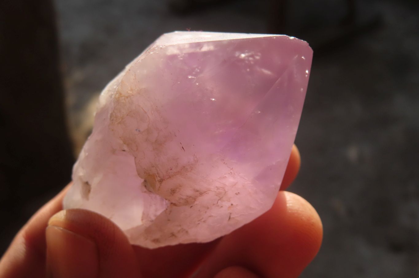 Polished Jacaranda Amethyst Crystals x 12 From Zambia - Toprock Gemstones and Minerals 