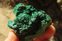 Natural Chatoyant Silky Malachite Specimens  x 12 From Kasompe, Congo - Toprock Gemstones and Minerals 