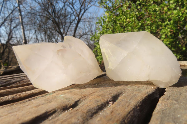 Natural Castle Quartz Crystals  x 12 From Madagascar - Toprock Gemstones and Minerals 