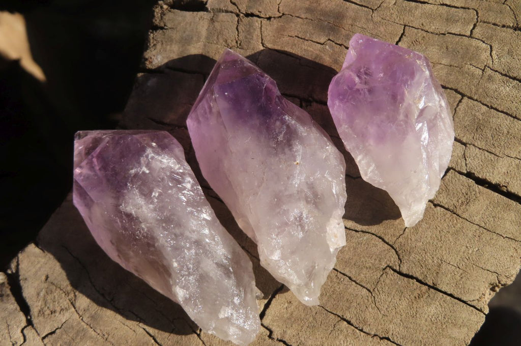 Natural Jacaranda Amethyst Crystals x 35 From Zambia - Toprock Gemstones and Minerals 