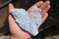 Natural Etched Blue Chalcedony Specimens  x 6 From Malawi - Toprock Gemstones and Minerals 