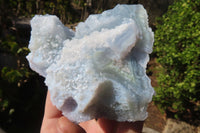 Natural Etched Blue Chalcedony Specimens  x 6 From Malawi - Toprock Gemstones and Minerals 
