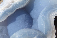 Natural Etched Blue Chalcedony Specimens  x 6 From Malawi - Toprock Gemstones and Minerals 