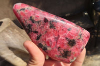 Polished Red Rhodonite Free Forms x 6 From Ambindavato, Madagascar - Toprock Gemstones and Minerals 