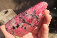 Polished Red Rhodonite Free Forms x 6 From Ambindavato, Madagascar - Toprock Gemstones and Minerals 
