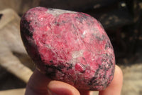 Polished Red Rhodonite Free Forms x 6 From Ambindavato, Madagascar - Toprock Gemstones and Minerals 