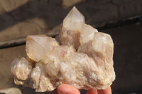 Natural Cascading Smokey Quartz Clusters x 2 From Luena, Congo - Toprock Gemstones and Minerals 