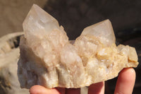 Natural Cascading Smokey Quartz Clusters x 2 From Luena, Congo - Toprock Gemstones and Minerals 