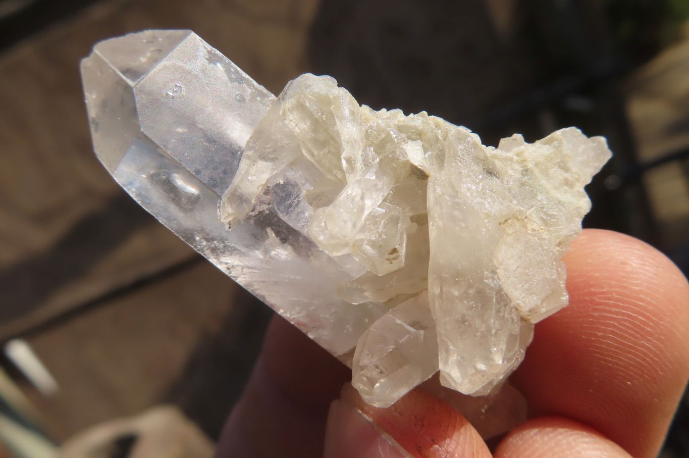 Natural Etched Clear Quartz Crystal Specimens x 35 From Zambia - Toprock Gemstones and Minerals 