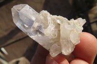 Natural Etched Clear Quartz Crystal Specimens x 35 From Zambia - Toprock Gemstones and Minerals 
