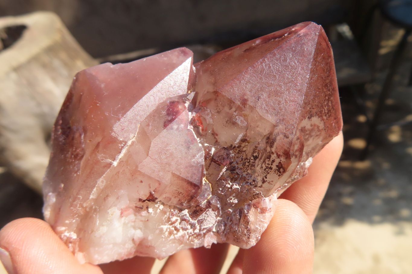 Natural Red Hematoid Quartz Specimens x 12 From Karoi, Zimbabwe - Toprock Gemstones and Minerals 