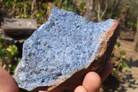 Natural Rare Dumortierite Cobbed Specimens x 6 From Mozambique - Toprock Gemstones and Minerals 