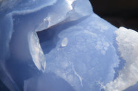 Polished Blue Lace Agate Standing Free Form x 1 From Nsanje, Malawi - Toprock Gemstones and Minerals 