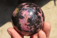 Polished Rhodonite Spheres  x 6 From Ambindavato, Madagascar - Toprock Gemstones and Minerals 