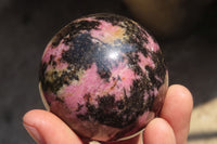 Polished Rhodonite Spheres  x 6 From Ambindavato, Madagascar - Toprock Gemstones and Minerals 