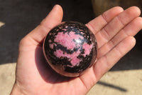 Polished Rhodonite Spheres  x 6 From Ambindavato, Madagascar - Toprock Gemstones and Minerals 