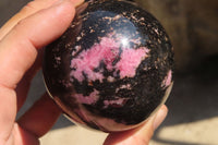 Polished Rhodonite Spheres  x 6 From Ambindavato, Madagascar - Toprock Gemstones and Minerals 
