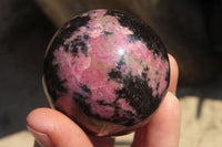 Polished Rhodonite Spheres  x 6 From Ambindavato, Madagascar - Toprock Gemstones and Minerals 
