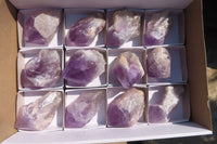 Polished Jacaranda Amethyst Crystals x 12 From Zambia - Toprock Gemstones and Minerals 