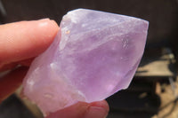 Polished Jacaranda Amethyst Crystals x 12 From Zambia - Toprock Gemstones and Minerals 