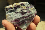 Polished One Side Polished Watermelon Fluorite Pieces  x 12 From Uis, Namibia - Toprock Gemstones and Minerals 