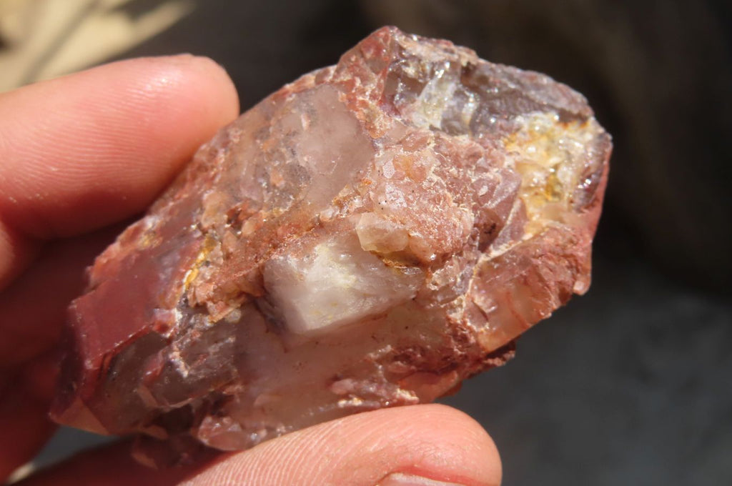 Natural Red Hematite Quartz Specimens  x 24 From Karoi, Zimbabwe - Toprock Gemstones and Minerals 