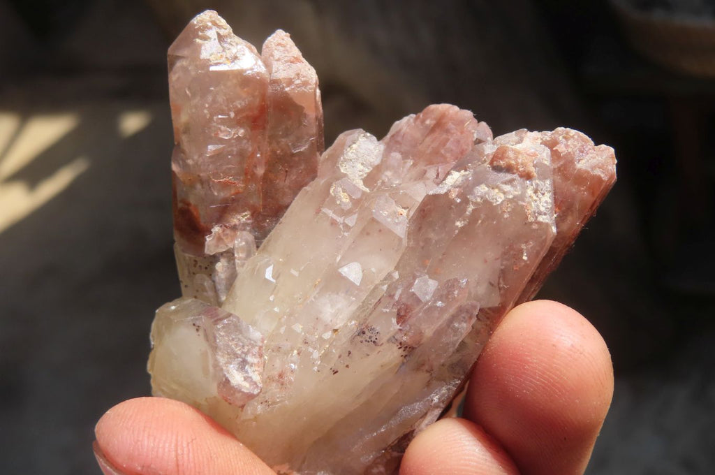 Natural Red Hematite Quartz Specimens  x 24 From Karoi, Zimbabwe - Toprock Gemstones and Minerals 