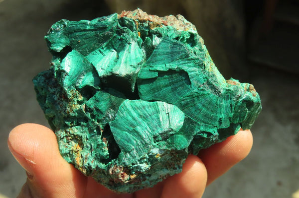 Natural Chatoyant Silky Malachite Specimens  x 6 From Kasompe, Congo - Toprock Gemstones and Minerals 